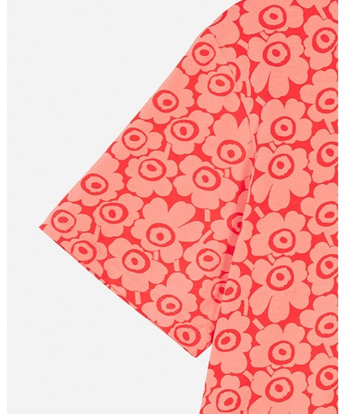 marimekko(マリメッコ)の「Juulia Unikko / T-shirt(Tシャツ/カットソー・レディース・ダークブラウン/レッド・XX-SMALL/LARGE/MEDIUM/SMALL/X-LARGE/X-SMALL)」の8枚目の写真