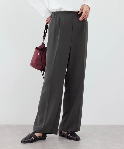 ROPE' PICNIC（ロペピクニック）の「【WEB限定サイズ】美フレアカラーパンツ（スラックス・レディース・イエロー/ブラック/サックスブルー/チャコールグレー・X-SMALL/S/M/L/XL）」の10枚目の写真