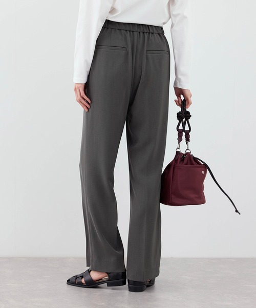 ROPE' PICNIC（ロペピクニック）の「【WEB限定サイズ】美フレアカラーパンツ（スラックス・レディース・イエロー/ブラック/サックスブルー/チャコールグレー・X-SMALL/S/M/L/XL）」の13枚目の写真