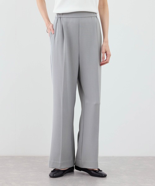 ROPE' PICNIC（ロペピクニック）の「【WEB限定サイズ】美フレアカラーパンツ（スラックス・レディース・イエロー/ブラック/サックスブルー/チャコールグレー・X-SMALL/S/M/L/XL）」の18枚目の写真