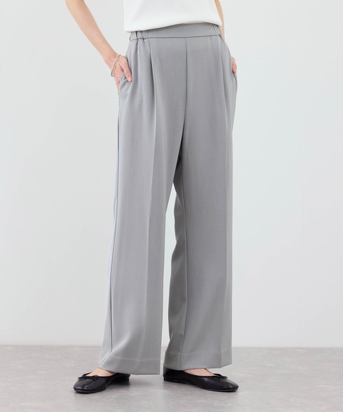 ROPE' PICNIC（ロペピクニック）の「【WEB限定サイズ】美フレアカラーパンツ（スラックス・レディース・イエロー/ブラック/サックスブルー/チャコールグレー・X-SMALL/S/M/L/XL）」の19枚目の写真