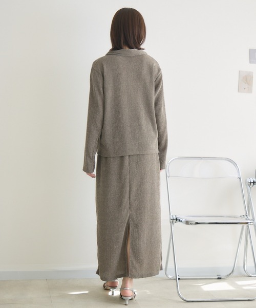 RU.TI.LE(ルチル)の「【RU.TI.LE】メランジ楊柳衿付きトップス(その他トップス・レディース・アイボリー/ブラウン/ライトグレー・MEDIUM)」の21枚目の写真