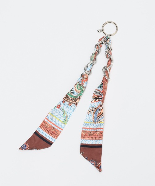 GLOBAL WORK（グローバルワーク）の「菅谷梨沙子さんコラボ/スカーフ生地チャーム/643348（チャーム・レディース・ダークブラウン/ライトグリーン・FREE）」の16枚目の写真