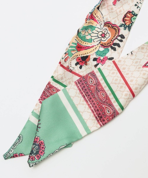 GLOBAL WORK（グローバルワーク）の「菅谷梨沙子さんコラボ/スカーフ生地チャーム/643348（チャーム・レディース・ダークブラウン/ライトグリーン・FREE）」の22枚目の写真