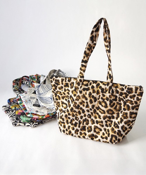 Erwan L(アルワンエル)の「Erwan L(アルワンエル) / ジップトートバッグ Vessel zip tote EL-25001 フランス製(トートバッグ・レディース・ネイビー×ホワイト/ライトブルー/レオパード/ライトグレー/ブラック×ホワイト/ブラックミックス/マルチ・FREE)」の9枚目の写真