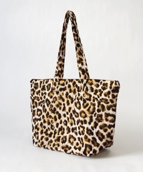 Erwan L(アルワンエル)の「Erwan L(アルワンエル) / ジップトートバッグ Vessel zip tote EL-25001 フランス製(トートバッグ・レディース・ネイビー×ホワイト/ライトブルー/レオパード/ライトグレー/ブラック×ホワイト/ブラックミックス/マルチ・FREE)」の10枚目の写真