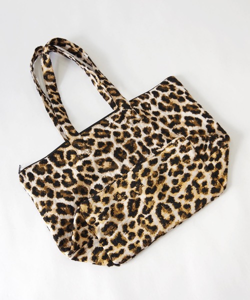 Erwan L(アルワンエル)の「Erwan L(アルワンエル) / ジップトートバッグ Vessel zip tote EL-25001 フランス製(トートバッグ・レディース・ネイビー×ホワイト/ライトブルー/レオパード/ライトグレー/ブラック×ホワイト/ブラックミックス/マルチ・FREE)」の12枚目の写真