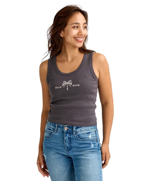 BILLABONG(ビラボン)の「BILLABONG ウィメンズ GRAPHIC TANK TOP タンクトップ 【2026年春夏モデル】/ビラボンショート丈タンクトップ(タンクトップ・レディース・グリーン系その他/ピンク/アイボリー/オフホワイト・MEDIUM)」の1枚目の写真