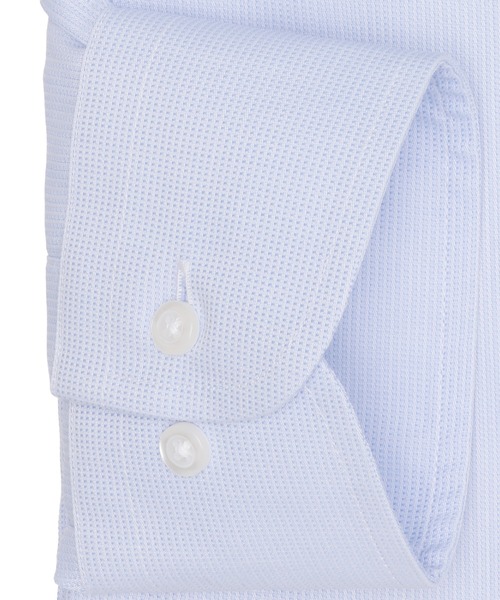 TOKYO SHIRTS(トウキョウシャツ)の「形態安定ノンアイロン ボタンダウン 長袖ビジネスワイシャツ(大きいサイズ・長いサイズ)(ビジネスシャツ・メンズ・ブルー・首回り39cm-裄丈88cm/首回り41cm-裄丈90cm/首回り42cm-裄丈90cm/首回り43cm-裄丈90cm/首回り45cm-裄丈82cm/首回り45cm-裄丈86cm/首回り45cm-裄丈90cm/首回り47cm-裄丈86cm/首回り47cm-裄丈90cm)」の3枚目の写真