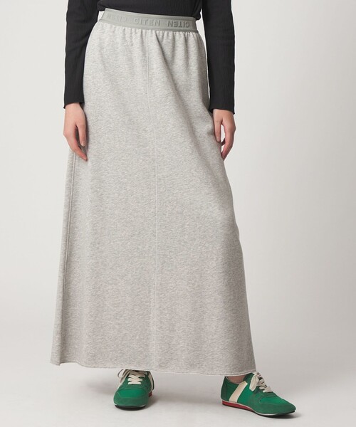 CITEN（シテン）の「＜CITEN＞スウェットロゴスカート（スカート・レディース・ダークグレー/ライトグレー・S/M）」の2枚目の写真