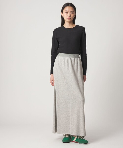 CITEN（シテン）の「＜CITEN＞スウェットロゴスカート（スカート・レディース・ダークグレー/ライトグレー・S/M）」の4枚目の写真