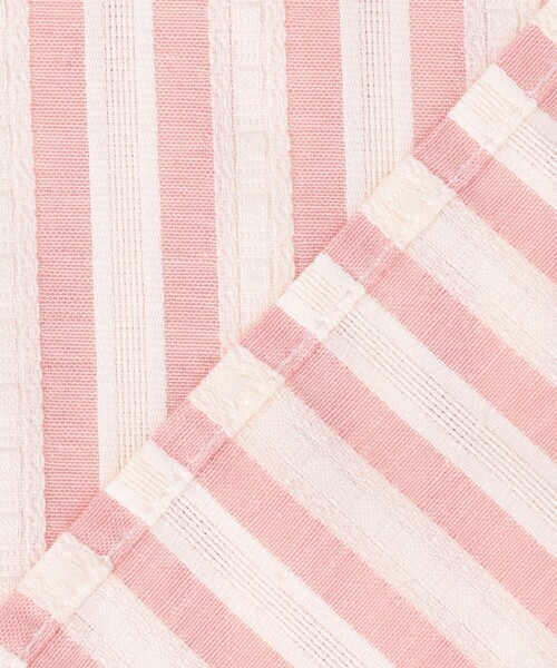 J.PRESS YORK STREET(ジェイプレスヨークストリート)の「【WOMEN】ストライプショート ブラウス(シャツ/ブラウス・レディース・ベージュ系1/ブラック系1/ホワイト系/サックスブルー系1/ピンク系1・F)」の12枚目の写真