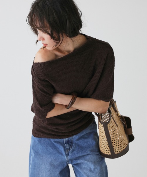 BABYLONE(バビロン)の「【ZOZOTOWN先行予約】ニュアンスドレープニット(ニット/セーター・レディース・ブラウン/オフホワイト/ベージュ・フリー)」の21枚目の写真