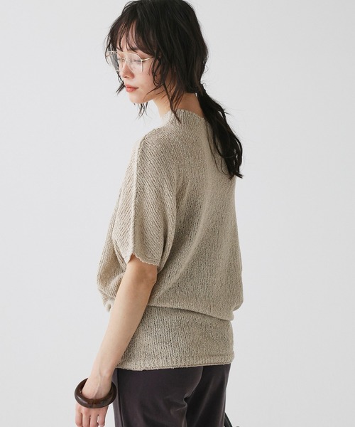BABYLONE(バビロン)の「【ZOZOTOWN先行予約】ニュアンスドレープニット(ニット/セーター・レディース・ブラウン/オフホワイト/ベージュ・フリー)」の5枚目の写真