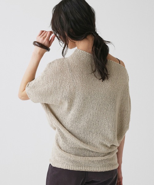 BABYLONE(バビロン)の「【ZOZOTOWN先行予約】ニュアンスドレープニット(ニット/セーター・レディース・ブラウン/オフホワイト/ベージュ・フリー)」の7枚目の写真