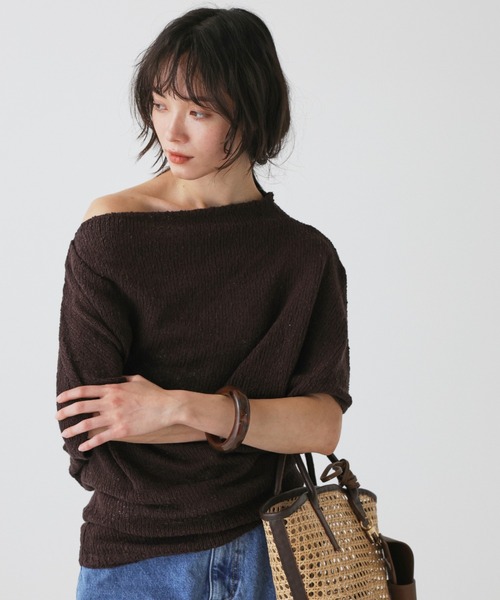 BABYLONE(バビロン)の「【ZOZOTOWN先行予約】ニュアンスドレープニット(ニット/セーター・レディース・ブラウン/オフホワイト/ベージュ・フリー)」の18枚目の写真