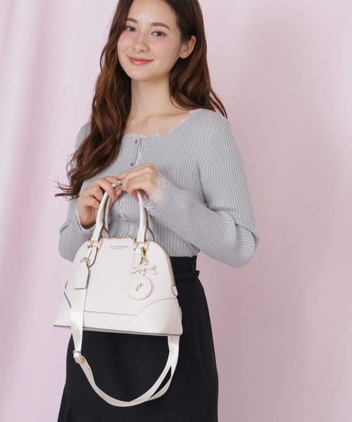 JILL by JILL STUART(ジルバイジルスチュアート)の「チャーム付きハンドバッグ(ハンドバッグ・レディース・ピンク/ピンク系その他/ブルー・FREE)」の5枚目の写真