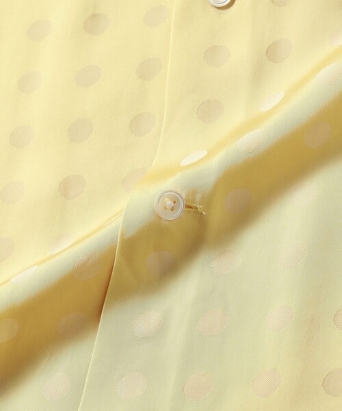 BEAMS PLUS(ビームスプラス)の「Open Collar Cupro Dot Pattern(シャツ/ブラウス・メンズ・ネイビー/イエロー・LARGE/MEDIUM/SMALL)」の10枚目の写真