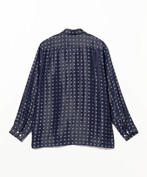 BEAMS PLUS（ビームスプラス）の「Open Collar Cupro Dot Pattern（シャツ/ブラウス・メンズ・ネイビー/イエロー・LARGE/MEDIUM/SMALL）」の18枚目の写真