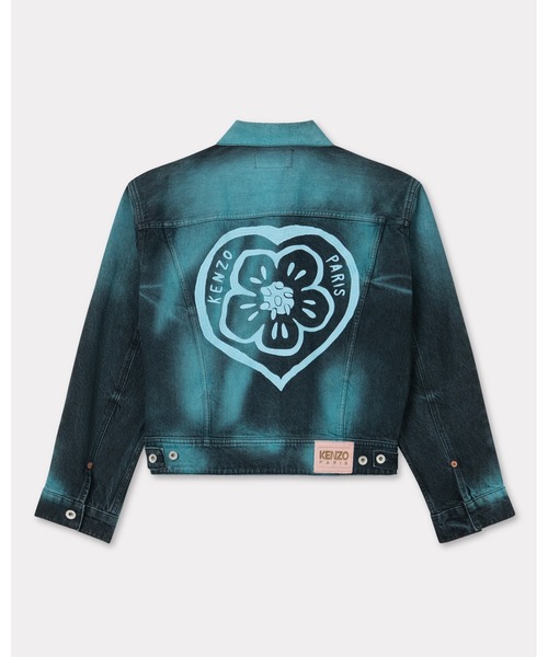 KENZO（ケンゾー）の「'KENZO Boke Heart' オーバーサイズ トラッカー ジャケット イン ジャパニーズ デニム（デニムジャケット・メンズ・ブルー系その他・MEDIUM/LARGE/SMALL）」の2枚目の写真