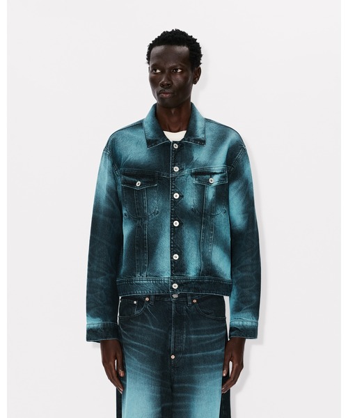 KENZO(ケンゾー)の「'KENZO Boke Heart' オーバーサイズ トラッカー ジャケット イン ジャパニーズ デニム(デニムジャケット・メンズ・ブルー系その他・MEDIUM/LARGE/SMALL)」の3枚目の写真