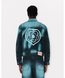 KENZO（ケンゾー）の「'KENZO Boke Heart' オーバーサイズ トラッカー ジャケット イン ジャパニーズ デニム（デニムジャケット）」