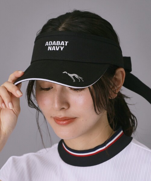 adabat(アダバット)の「【ADABAT NAVY】リボンバイザー(サンバイザー・レディース・ホワイト/ベージュ/ブラック/サックスブルー・00)」の16枚目の写真