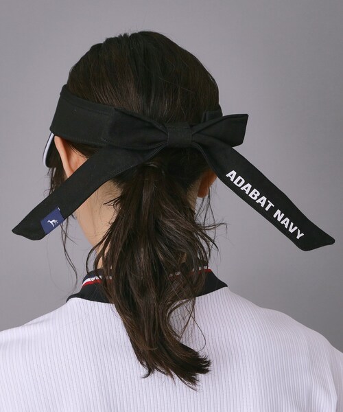 adabat(アダバット)の「【ADABAT NAVY】リボンバイザー(サンバイザー・レディース・ホワイト/ベージュ/ブラック/サックスブルー・00)」の17枚目の写真