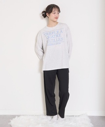 LOVETOXIC（ラブトキシック）の「【ルームウェア/パジャマ】発砲ロゴプリント長袖セット（ルームウェア/パジャマ）」