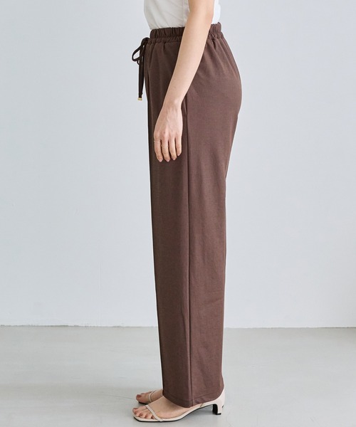 LAVEANGE（ラビアンジェ）の「【好機能シリーズ】接触冷感｜トリコットイージーパンツ（その他パンツ・レディース・ブラック/ドット/インディゴブルー/ダークブラウン・M/LL/3L/4L/5L）」の6枚目の写真