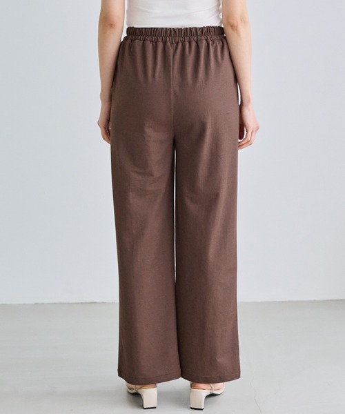 LAVEANGE（ラビアンジェ）の「【好機能シリーズ】接触冷感｜トリコットイージーパンツ（その他パンツ・レディース・ブラック/ドット/インディゴブルー/ダークブラウン・M/LL/3L/4L/5L）」の7枚目の写真