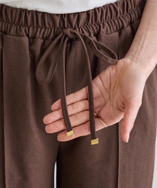 LAVEANGE（ラビアンジェ）の「【好機能シリーズ】接触冷感｜トリコットイージーパンツ（その他パンツ・レディース・ブラック/ドット/インディゴブルー/ダークブラウン・M/LL/3L/4L/5L）」の10枚目の写真