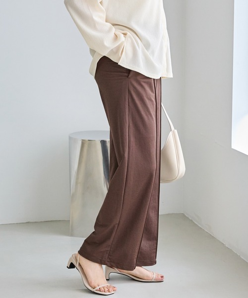 LAVEANGE（ラビアンジェ）の「【好機能シリーズ】接触冷感｜トリコットイージーパンツ（その他パンツ・レディース・ブラック/ドット/インディゴブルー/ダークブラウン・M/LL/3L/4L/5L）」の22枚目の写真