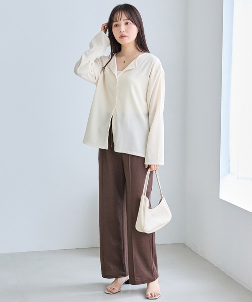 LAVEANGE（ラビアンジェ）の「【好機能シリーズ】接触冷感｜トリコットイージーパンツ（その他パンツ・レディース・ブラック/ドット/インディゴブルー/ダークブラウン・M/LL/3L/4L/5L）」の13枚目の写真