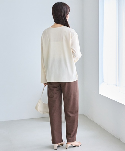 LAVEANGE（ラビアンジェ）の「【好機能シリーズ】接触冷感｜トリコットイージーパンツ（その他パンツ・レディース・ブラック/ドット/インディゴブルー/ダークブラウン・M/LL/3L/4L/5L）」の15枚目の写真