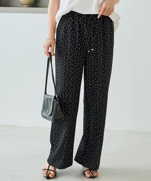 LAVEANGE（ラビアンジェ）の「【好機能シリーズ】接触冷感｜トリコットイージーパンツ（その他パンツ・レディース・ブラック/ドット/インディゴブルー/ダークブラウン・M/LL/3L/4L/5L）」の18枚目の写真