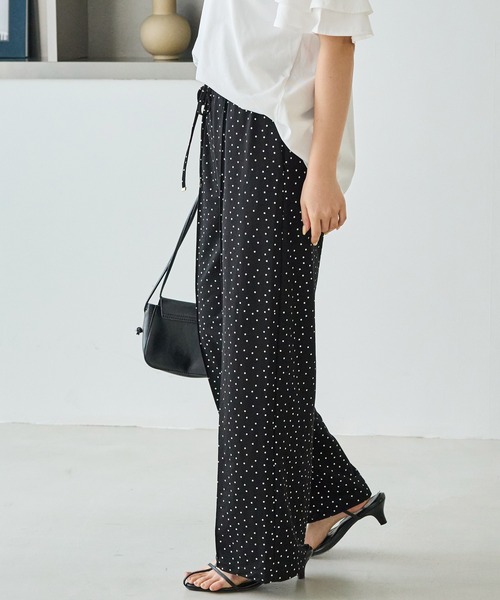 LAVEANGE（ラビアンジェ）の「【好機能シリーズ】接触冷感｜トリコットイージーパンツ（その他パンツ・レディース・ブラック/ドット/インディゴブルー/ダークブラウン・M/LL/3L/4L/5L）」の20枚目の写真