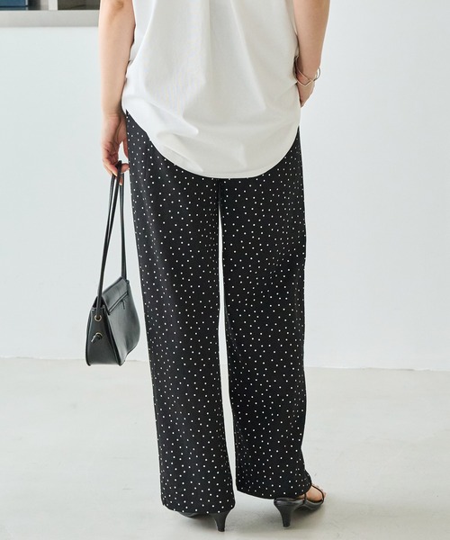 LAVEANGE（ラビアンジェ）の「【好機能シリーズ】接触冷感｜トリコットイージーパンツ（その他パンツ・レディース・ブラック/ドット/インディゴブルー/ダークブラウン・M/LL/3L/4L/5L）」の21枚目の写真