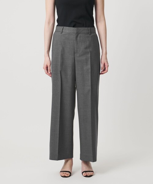 UNITED ARROWS(ユナイテッドアローズ)の「ノータック ストレート ワイドパンツ(スラックス・レディース・ネイビー/ダークグレー・36/38)」の19枚目の写真