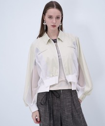 HARE | メッシュキリカエショートブルゾン(HARE)(ブルゾン)