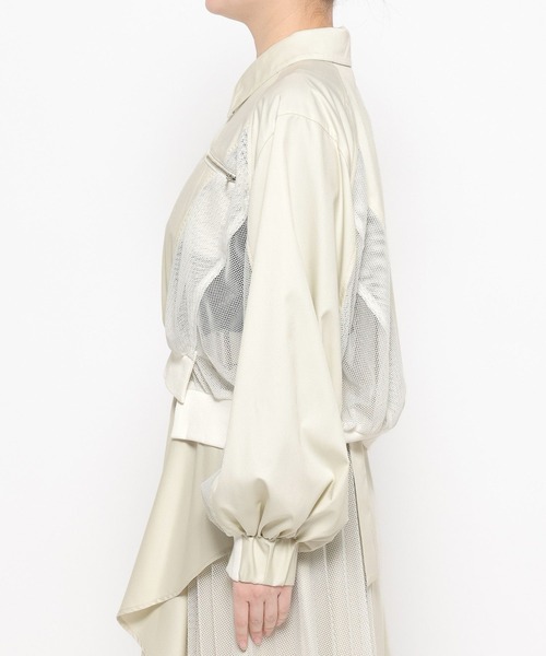 HARE(ハレ)の「メッシュキリカエショートブルゾン(HARE)(ブルゾン・レディース・ブラック/ホワイト・FREE)」の17枚目の写真