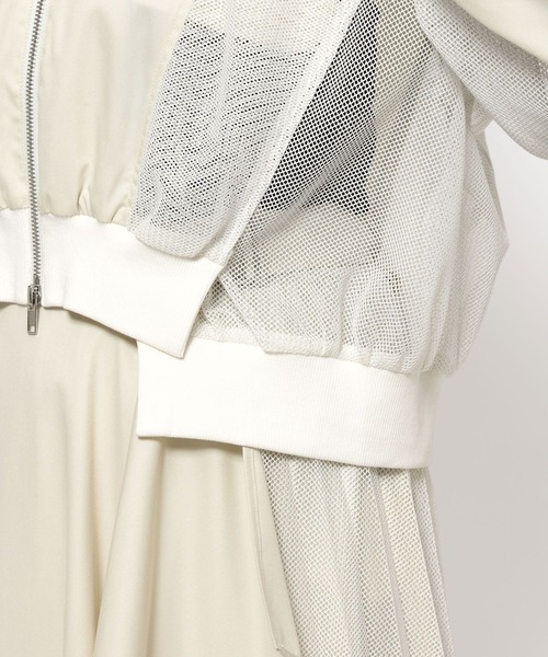 HARE(ハレ)の「メッシュキリカエショートブルゾン(HARE)(ブルゾン・レディース・ブラック/ホワイト・FREE)」の22枚目の写真