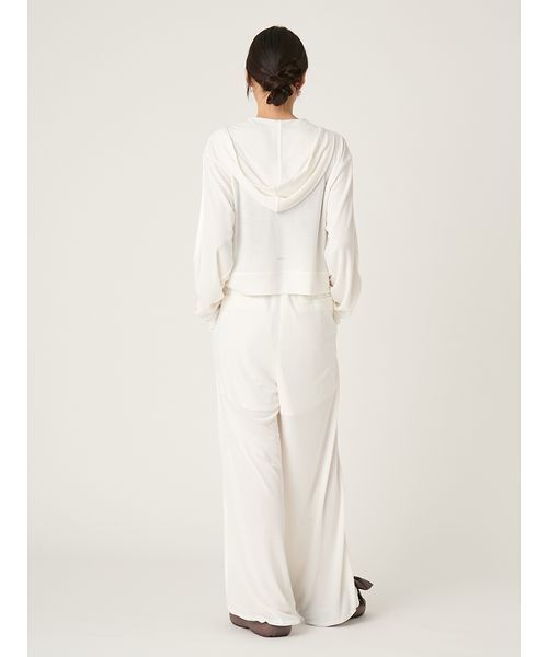 FRAY I.D（フレイアイディー）の「【LUMISHADE】ドロストウエストゴムパンツ／UVカット・ウォッシャブル（その他パンツ・レディース・ライトブルー/ブラック/ホワイト・F）」の13枚目の写真