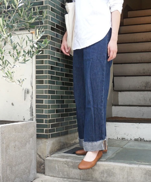 BARNSsohostreet（バーンズソーホーストリート）の「痛くない ローヒール ぺたんこ 幅広 甲高 柔軟性 軽量 抗菌 防臭 ローヒール パンプス  フラットシューズ  日本製 OGA1511（バレエシューズ・レディース・モカ/ブラウン/ベージュ系その他/ブルー/オレンジ系その他/アイボリー/ブラック/チャコール・3S/SS/S/M/L/LL/3L/4L）」の16枚目の写真