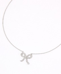 Heather（ヘザー）の「リボンラインストーンネックレス　659919（ネックレス）」