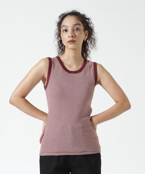 MILLER(ミラー)の「miller/ミラー Prib Tank Top リブタンクトップ(タンクトップ・レディース・その他13/ライム/ネイビー/ピンク系その他4/アイボリー/ブラック/ブラック系その他/グレー/その他1・F)」の8枚目の写真