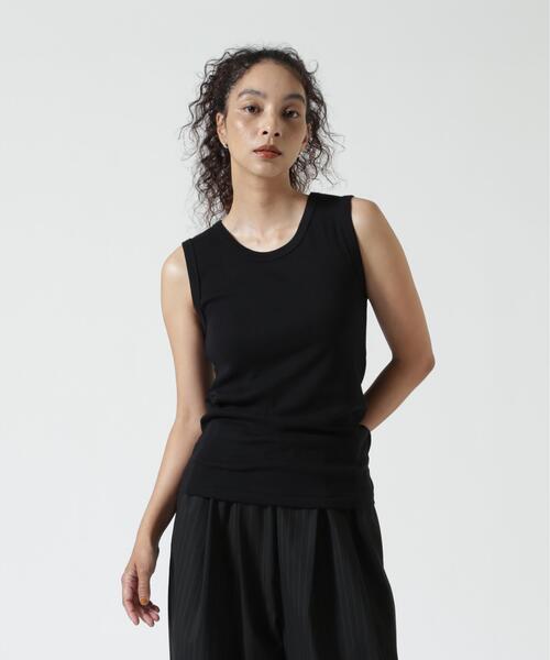 MILLER(ミラー)の「miller/ミラー Prib Tank Top リブタンクトップ(タンクトップ・レディース・その他13/ライム/ネイビー/ピンク系その他4/アイボリー/ブラック/ブラック系その他/グレー/その他1・F)」の3枚目の写真