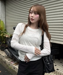 RAY CASSIN（レイカズン）の「デザインレイヤードロンT（Tシャツ/カットソー）」