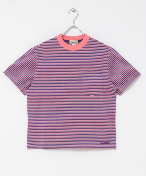 L.L.Bean(エルエルビーン)の「L.L.Bean JAPAN EDITION SHORTSLEEVESTRIPEDT-SHIRTS(Tシャツ/カットソー・レディース・ピンク系その他/ブルー系その他・MEDIUM)」の7枚目の写真