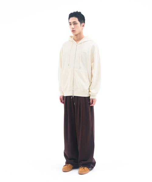 AMESWORLDWIDE(アメスワールドワイド)の「BASIC SMALL LOGO HOODIE ZIP UP CREAM(パーカー・レディース・その他・LARGE/SMALL/MEDIUM)」の5枚目の写真